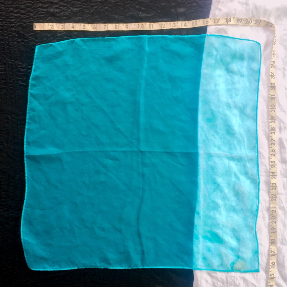 Vintage Glentex teal scarf - Picture 3 of 3